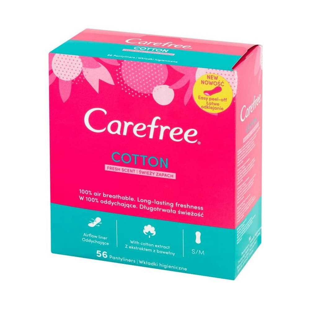 Carefree hygienické vložky 56ks Cotton feel