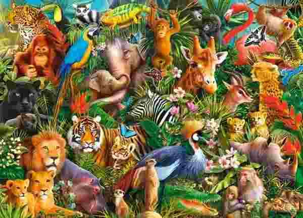 Castorland - Puzzle Amazing Animals - 180 dielov