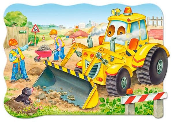 CASTORLAND Puzzle Bagr v akci MAXI 20 dílků