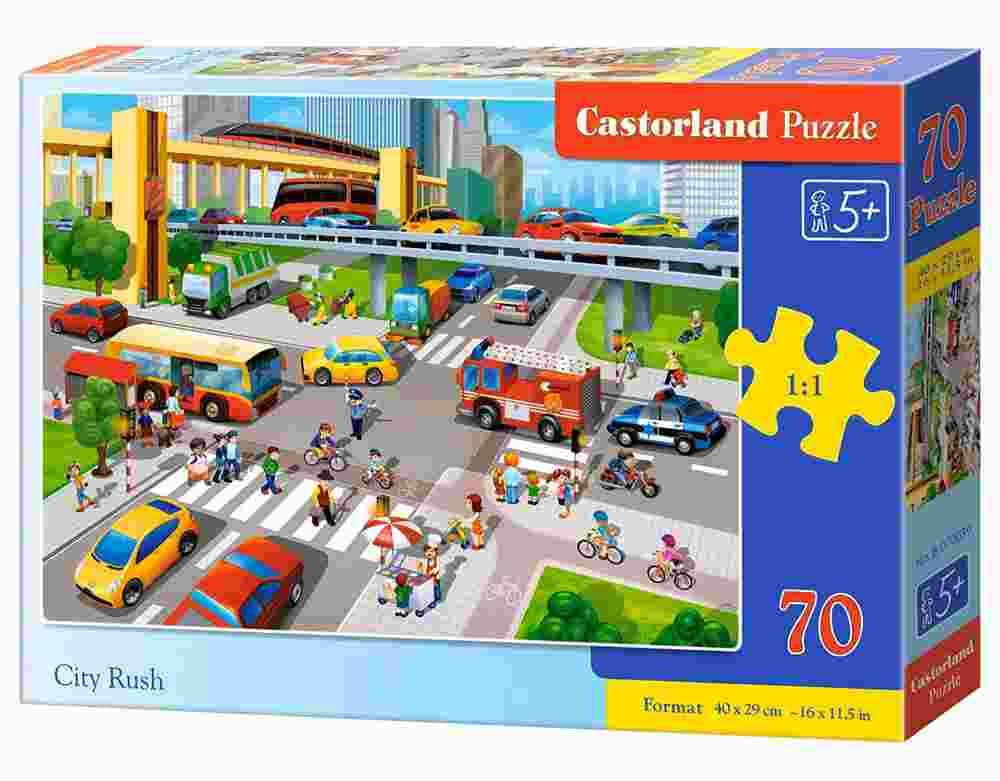 Castorland - Puzzle City Rush - 40-99 dielov