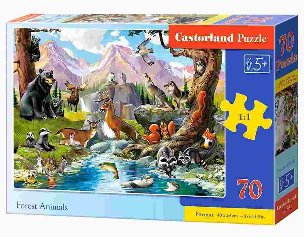 Castorland - Puzzle Forest Animals - 40-99 dielov