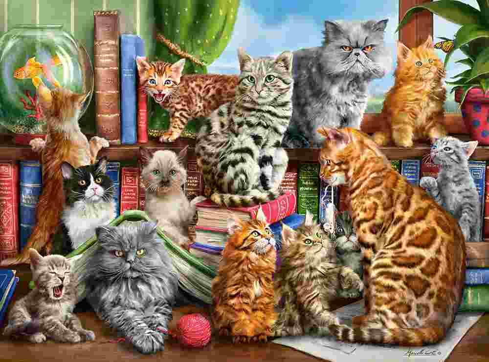 Castorland - Puzzle House of Cats - 2000 dielov