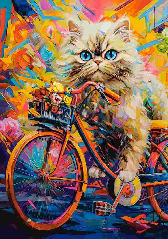 Castorland - Puzzle Kitten Floral Ride - 500 dielov