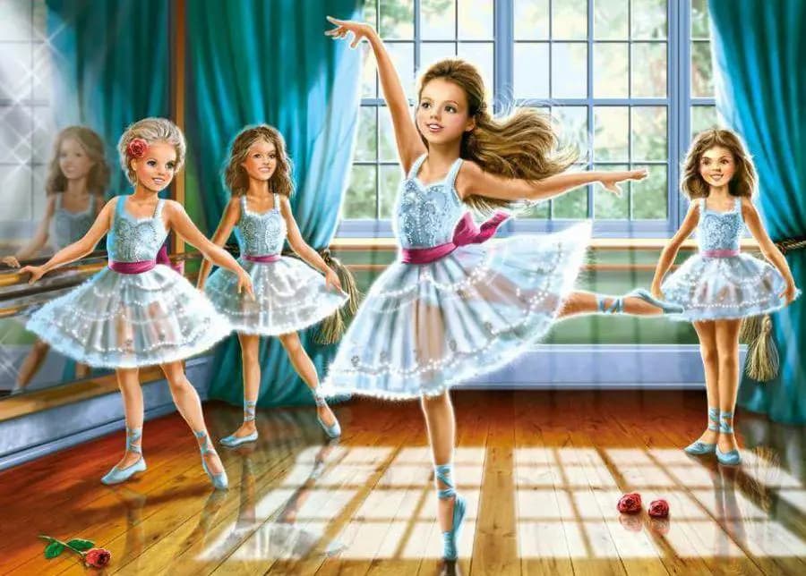 Castorland - Puzzle Little ballerinas - 260 dielov