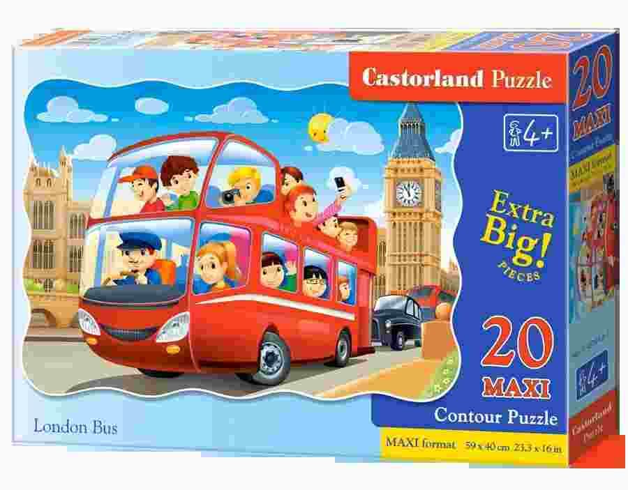 Castorland - Puzzle London Bus 20maxi - 1-39 dielov