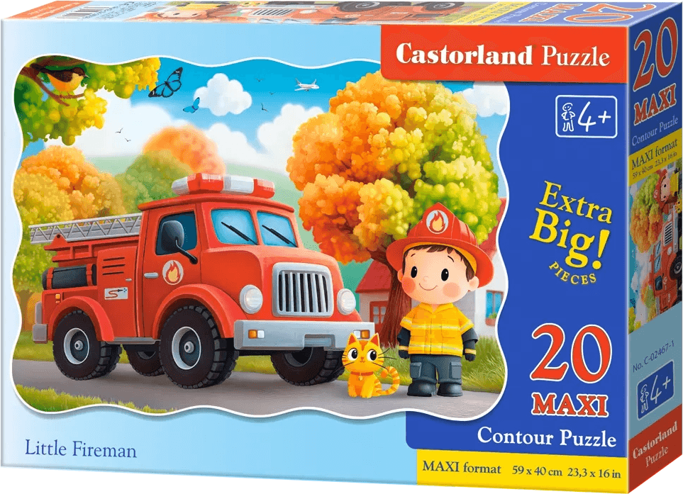 CASTORLAND Puzzle Malý hasič MAXI 20 dílků