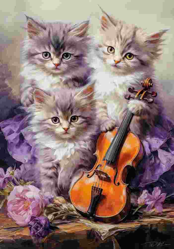 Castorland - Puzzle Musical Kittens - 500 dielov
