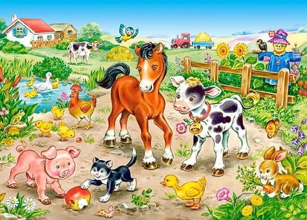 CASTORLAND Puzzle Na farmě 120 dílků
