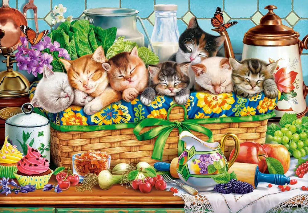 Castorland - Puzzle Napping Kittens - 1000 dielov
