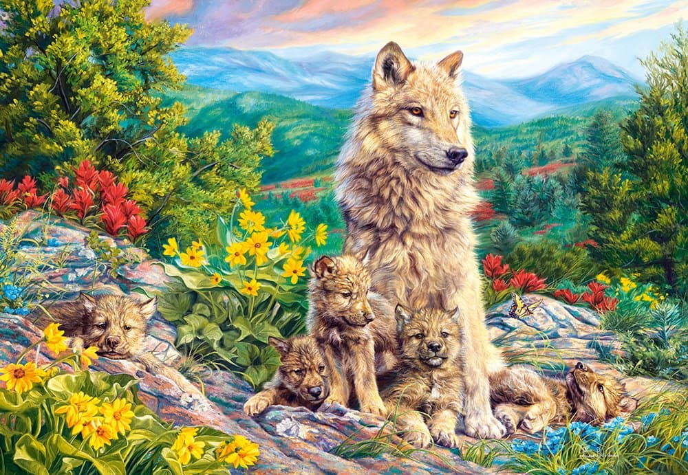 CASTORLAND Puzzle Nová vlčí generace 1000 dílků