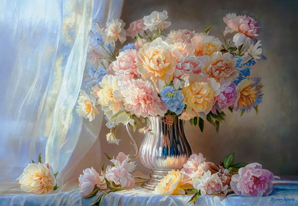 Castorland - Puzzle Pastel Peonies - 1500 dielov