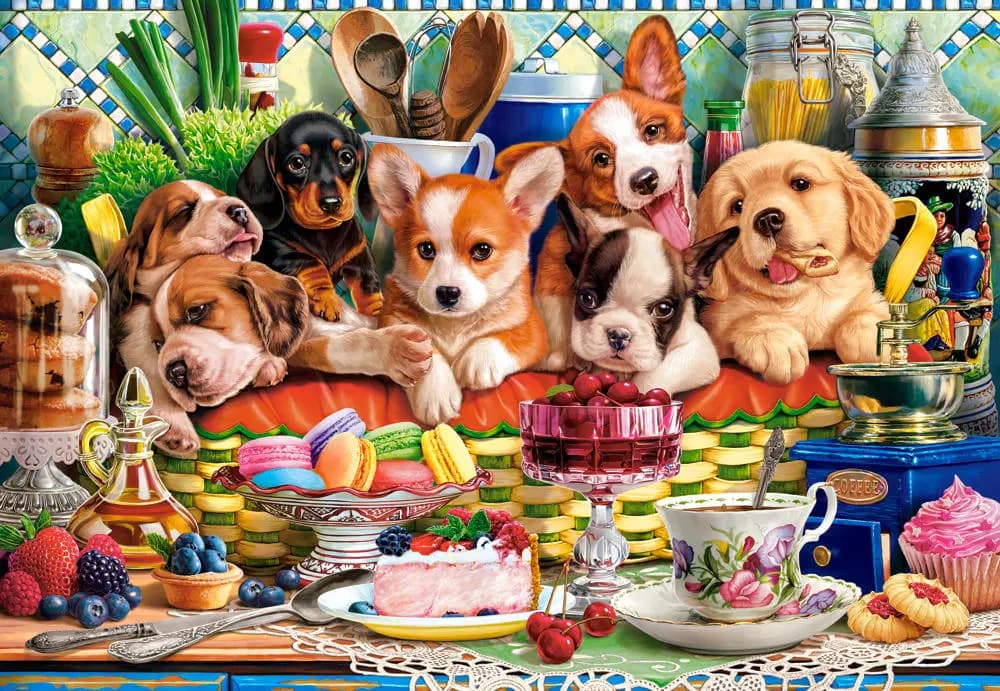 Castorland - Puzzle Puppies Dessert - 1000 dielov