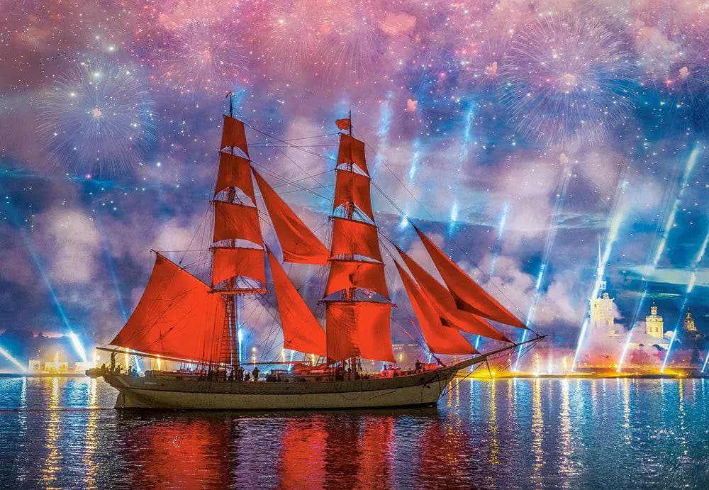 Castorland - Puzzle Red Frigate - 1000 dielov