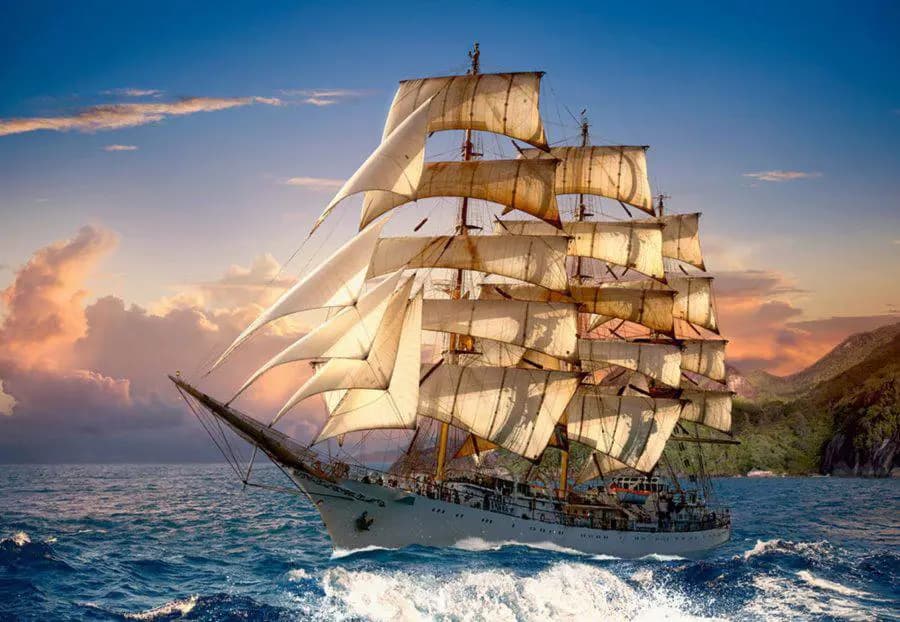Castorland - Puzzle Sailing at sunset - 1500 dielov