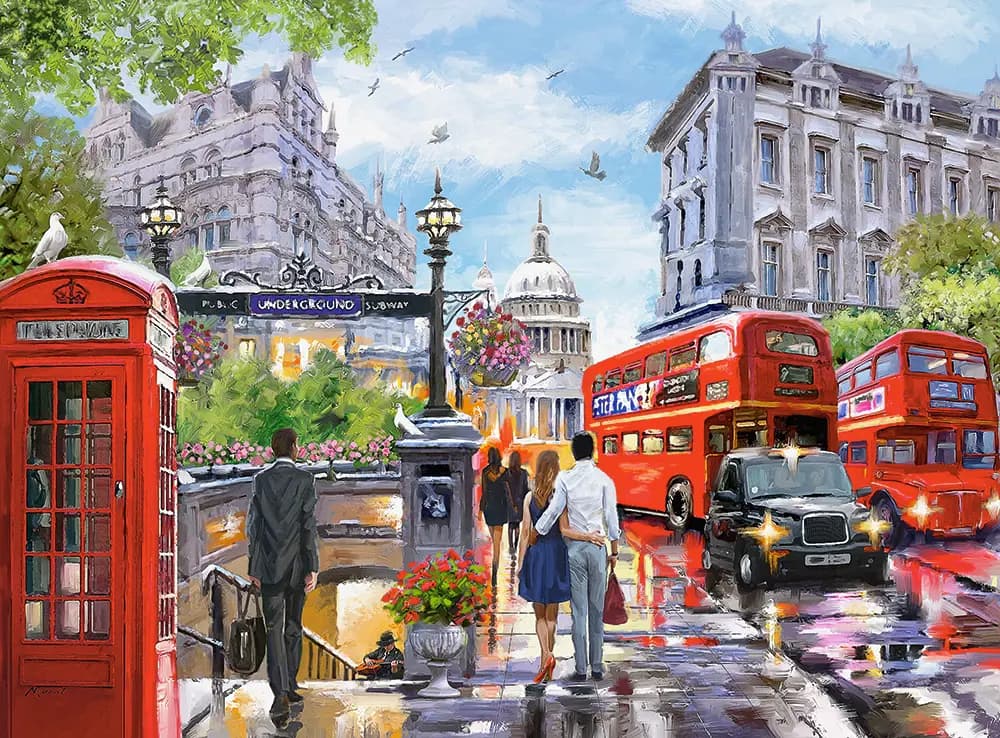 Castorland - Puzzle Spring in London - 2000 dielov