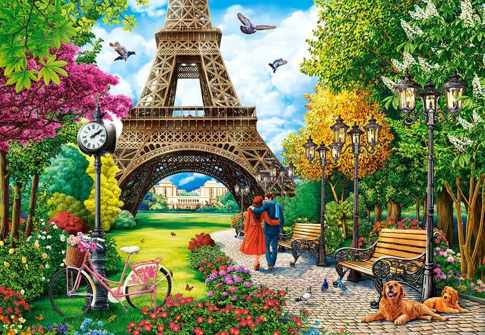 Castorland - Puzzle Spring in Paris - 1000 dielov