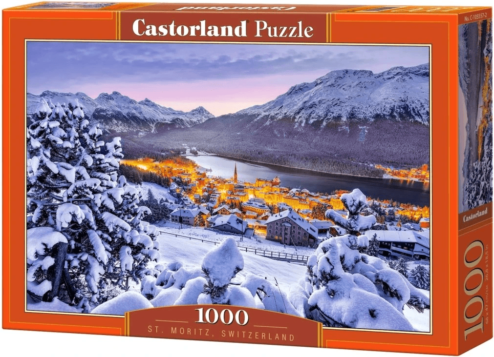 CASTORLAND Puzzle St. Moritz, Švýcarsko 1000 dílků