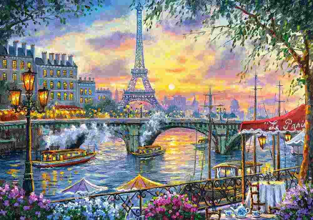 Castorland - Puzzle Tea Time in Paris - 500 dielov