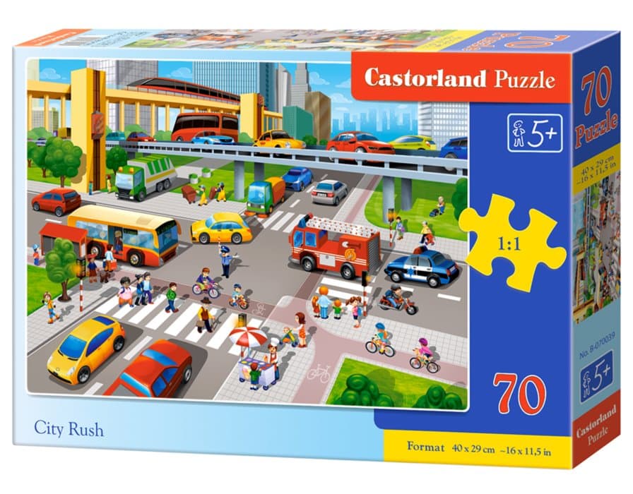 CASTORLAND Puzzle Vytížená křižovatka 70 dílků