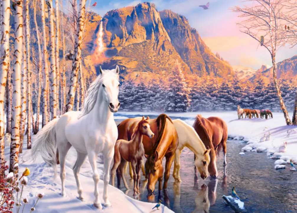 Castorland - Puzzle Winter Melt - 180 dielov