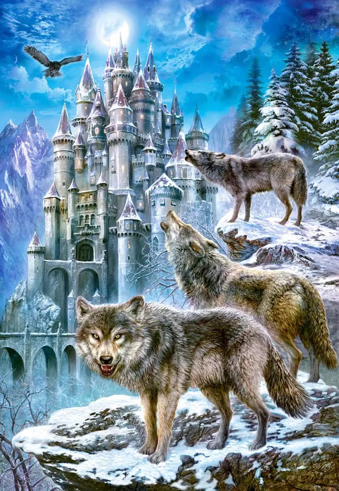 Castorland - Puzzle Wolves and Castle - 1500 dielov