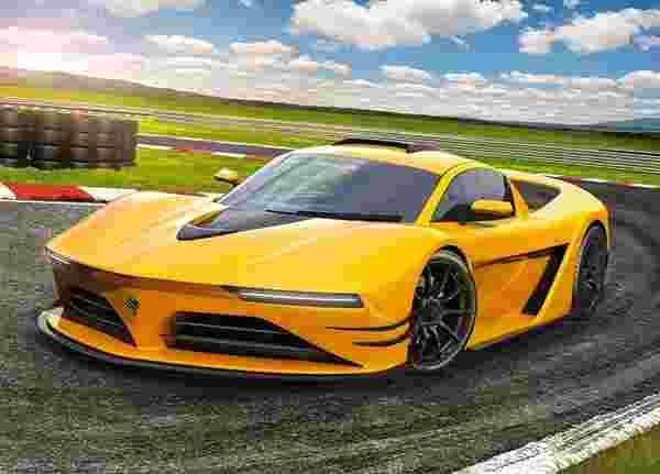 Castorland - Puzzle Yellow Sportscar - 120 dielov