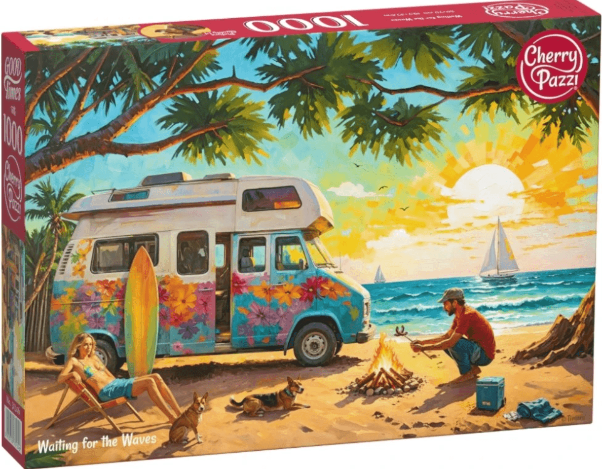 CHERRY PAZZI Puzzle Čekání na vlny 1000 dílků