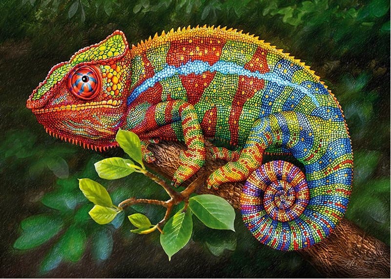 CHERRY PAZZI Puzzle Chameleon 1000 dílků