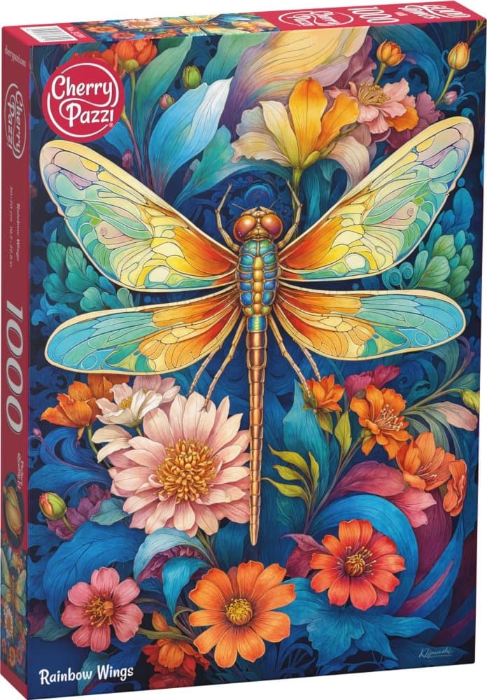 CHERRY PAZZI Puzzle Duhová křídla 1000 dílků