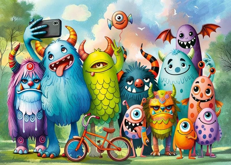 CHERRY PAZZI Puzzle Řekni sýr! 500 dílků