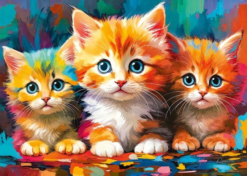 CHERRY PAZZI Puzzle Tři malá srdce 500 dílků