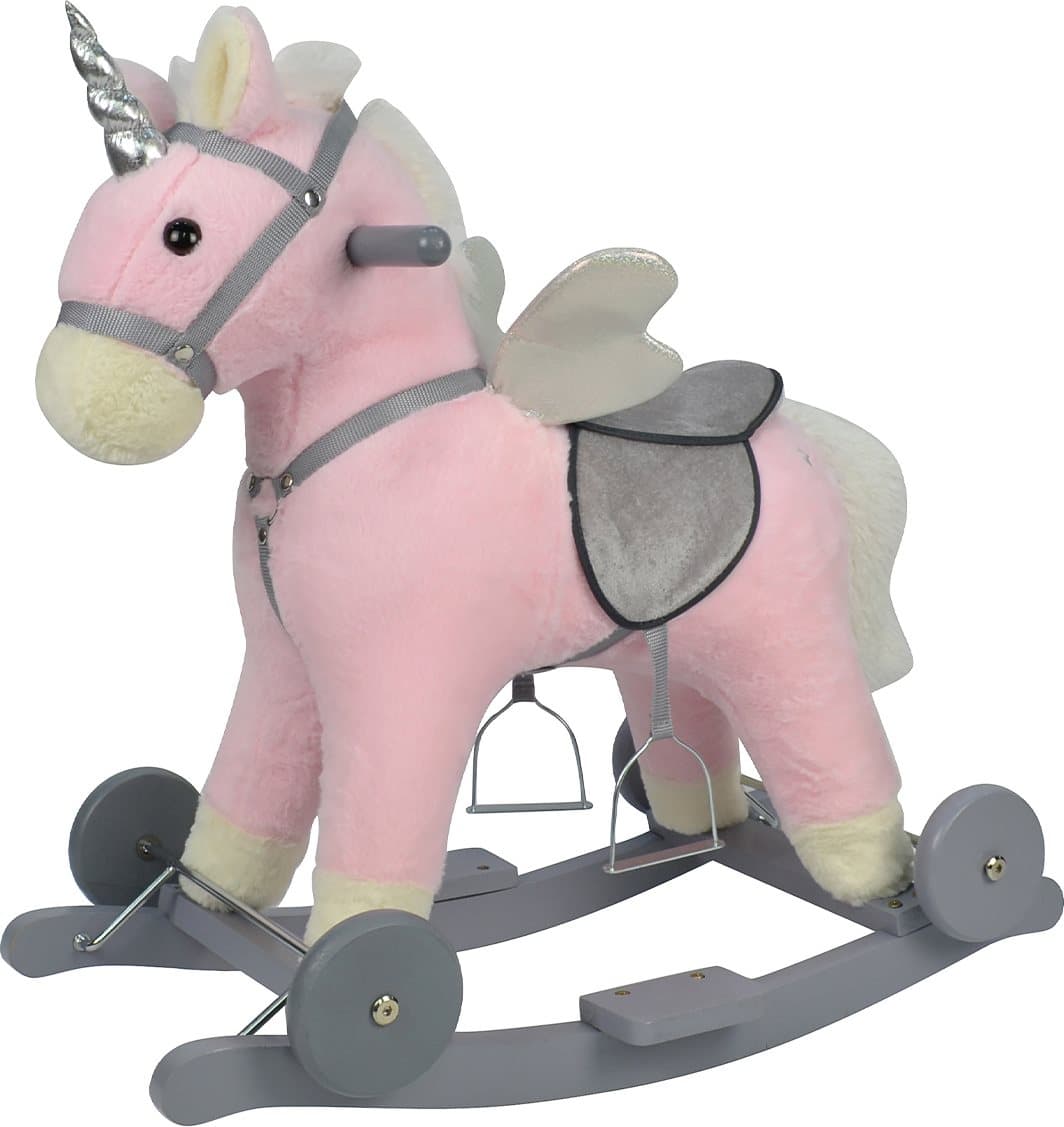 CHIPOLINO Houpací kůň na kolečkách Pink