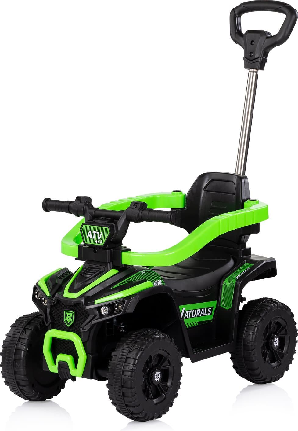 CHIPOLINO Odrážedlo s vodící tyčí ATV Green