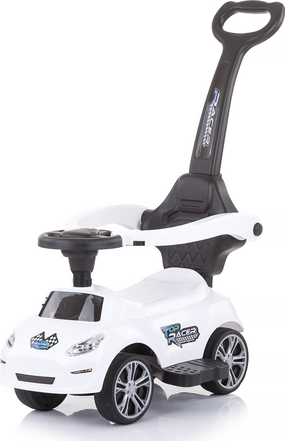 CHIPOLINO Odrážedlo s vodící tyčí Turbo White
