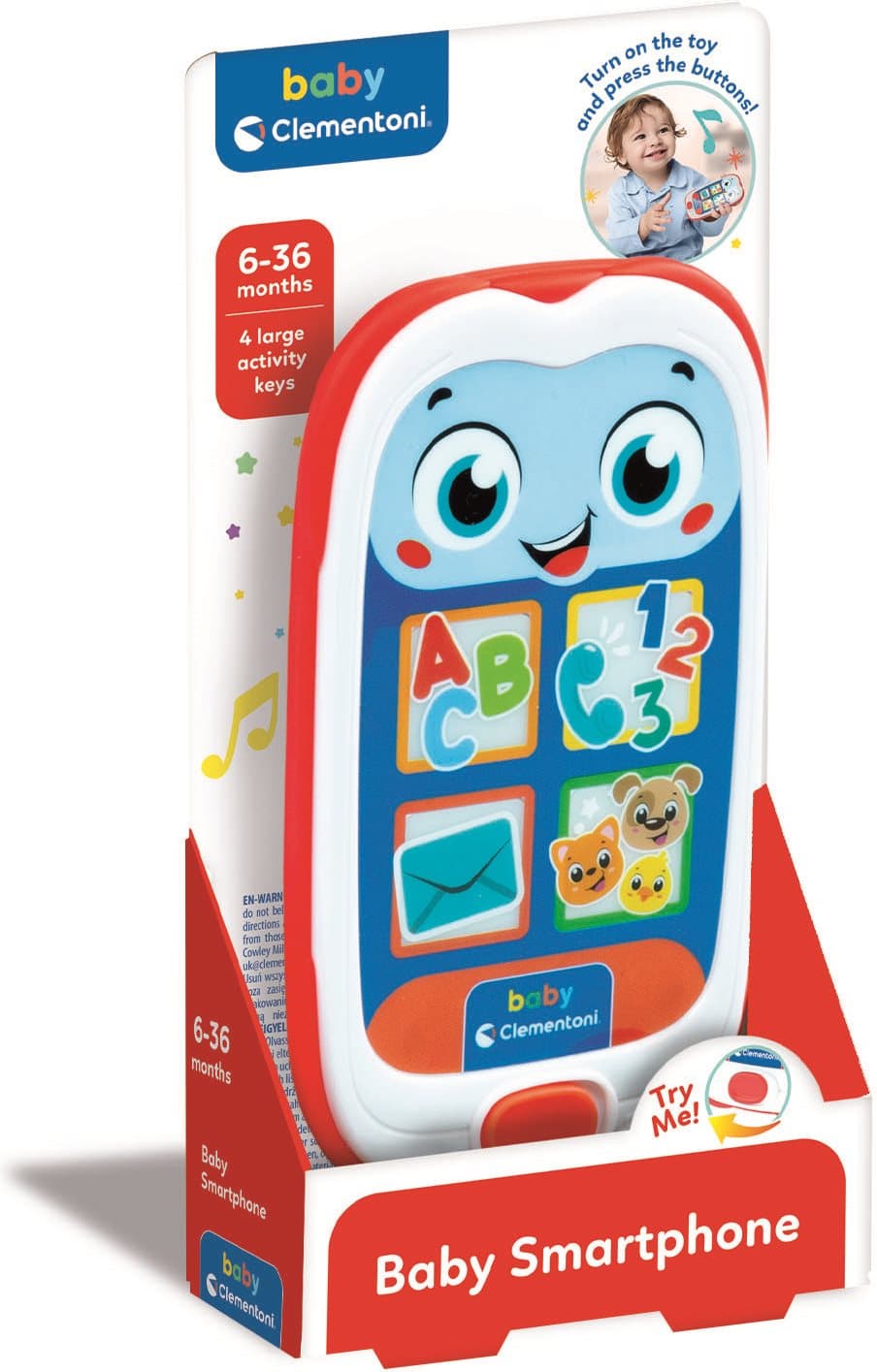 CLEMENTONI BABY Interaktivní smartphone se zvuky