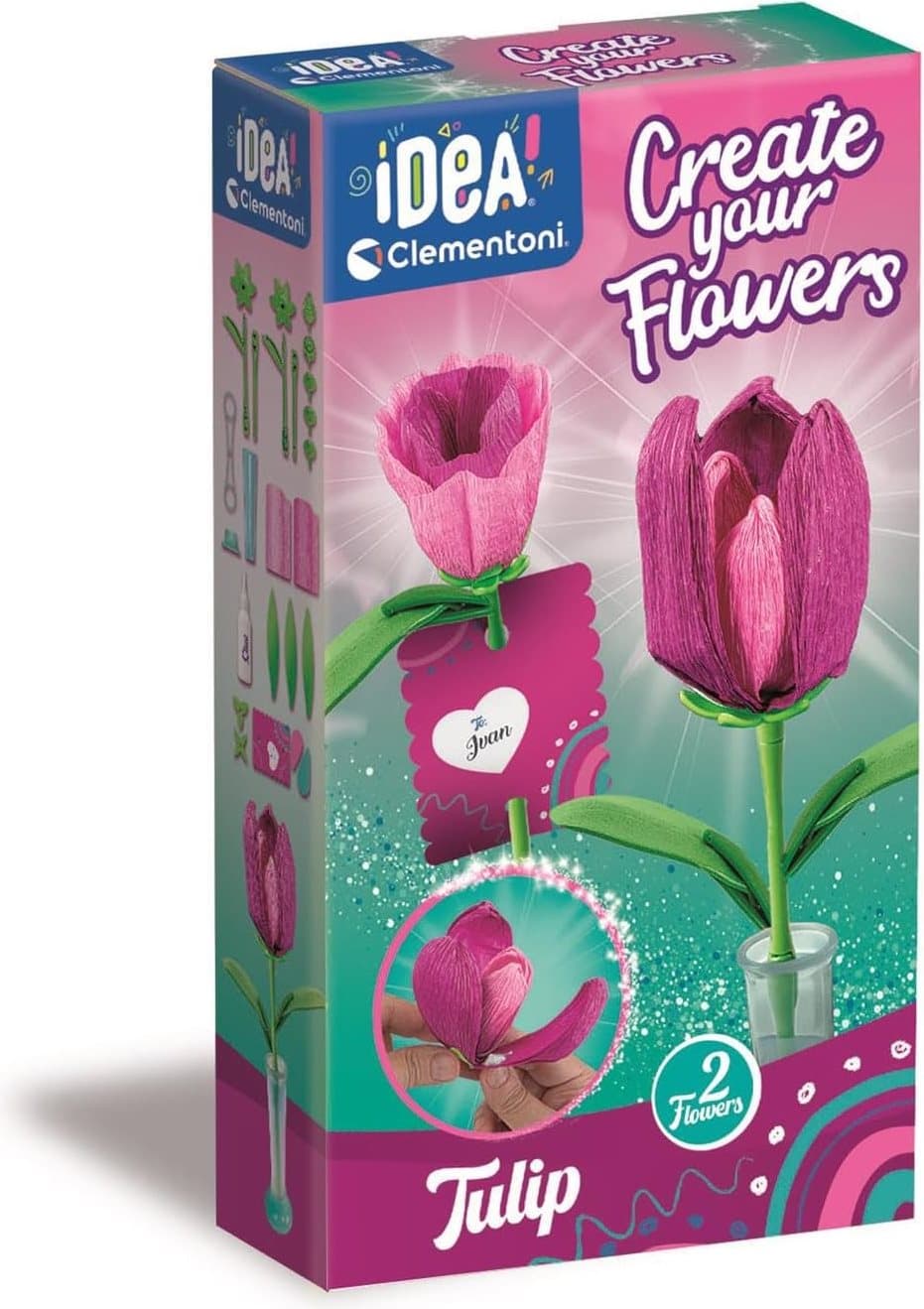 CLEMENTONI IDEA Květinová továrna: Tulipány