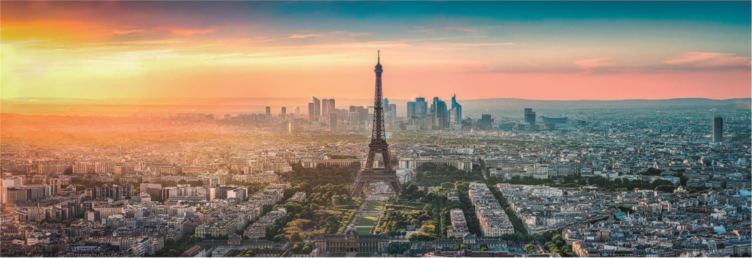 CLEMENTONI Panoramatické puzzle Paříž 1000 dílků