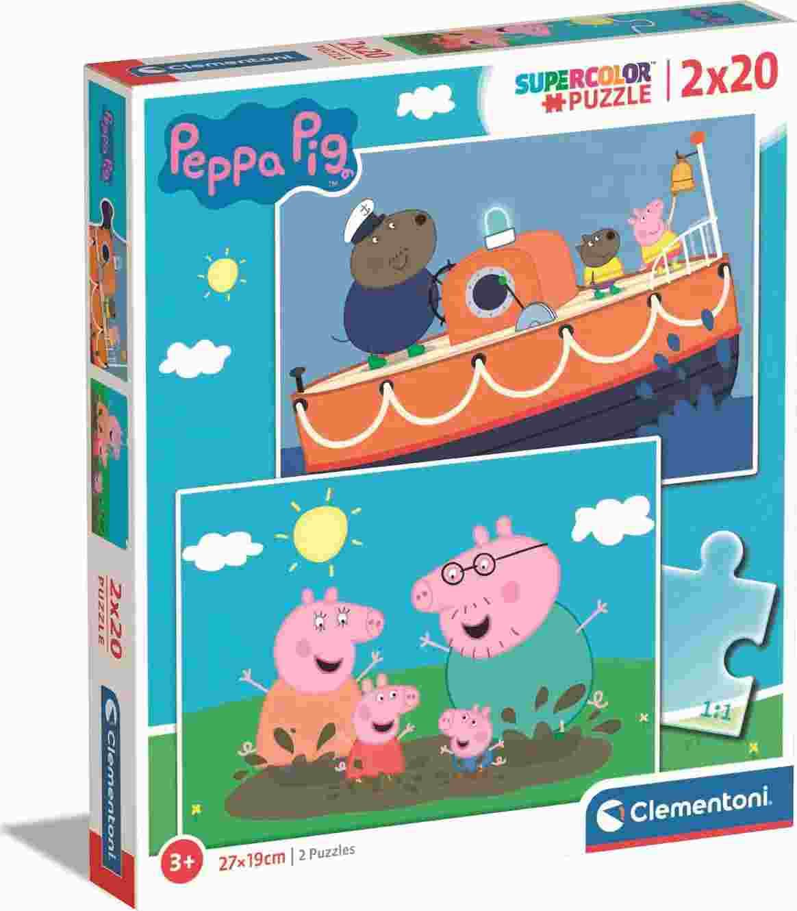 Clementoni - Puzzle 2x20 Peppa Pig - 40-99 dielov