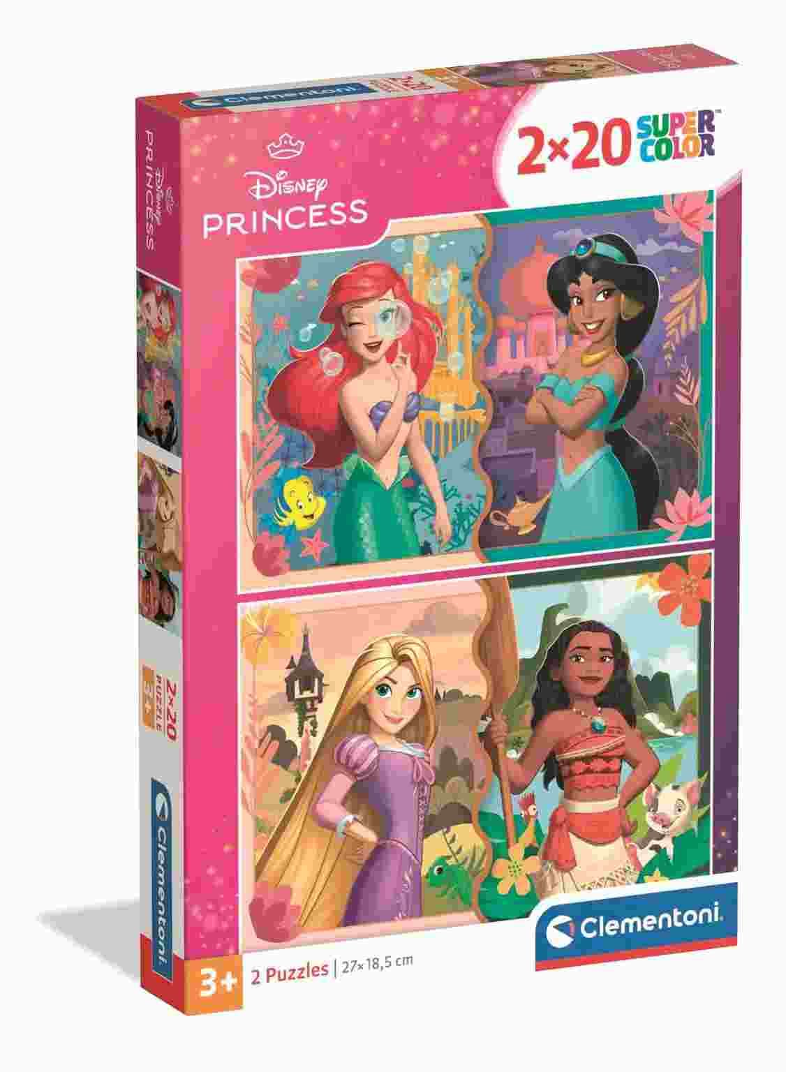 Clementoni - Puzzle 2x20 Princess - 40-99 dielov