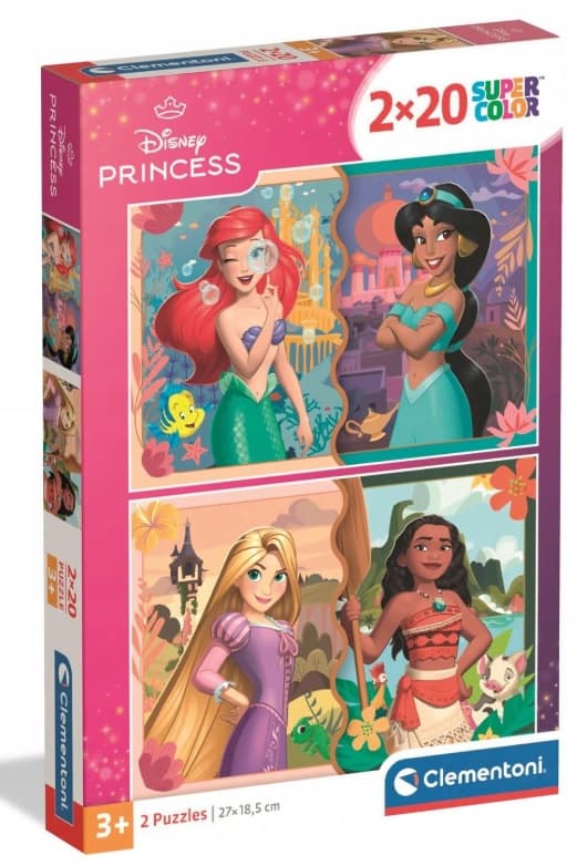 Clementoni puzzle 2x20 Princezné
