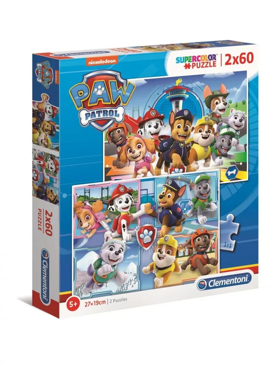 Clementoni - Puzzle 2x60 Paw Patrol - 40-99 dielov
