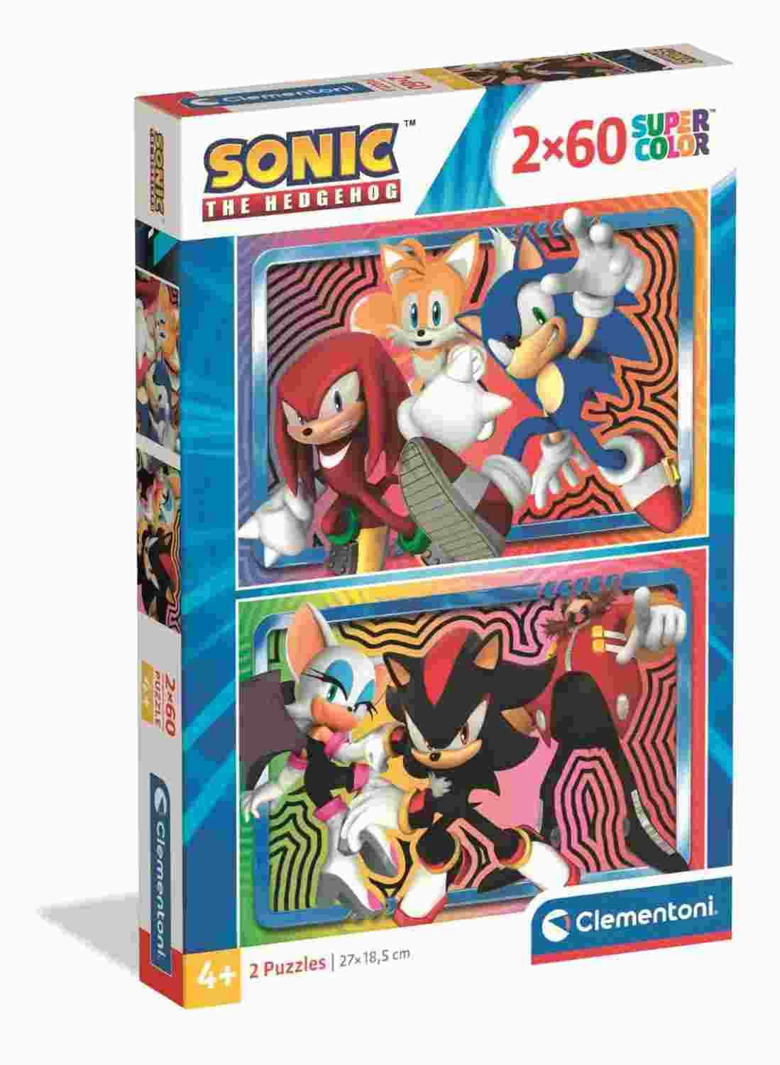 Clementoni - Puzzle 2x60 Sonic prime - 40-99 dielov