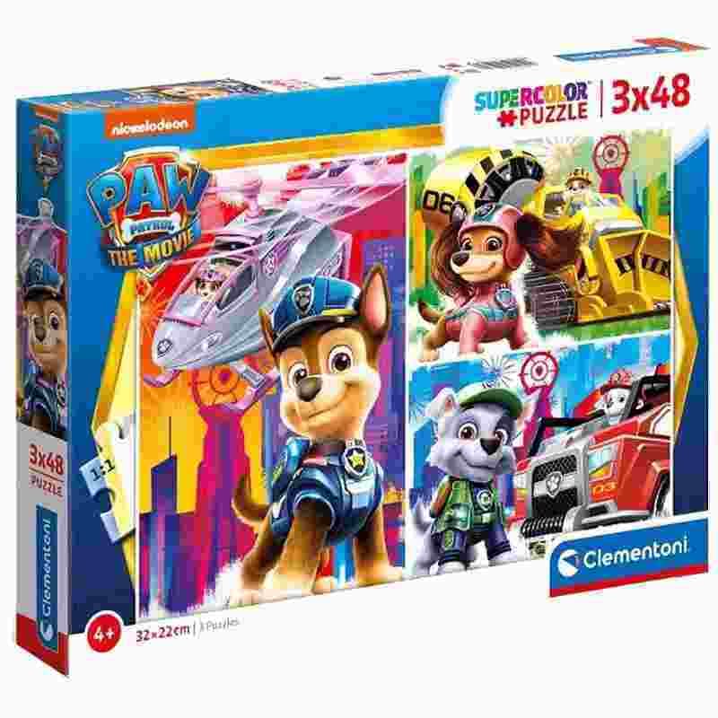 Clementoni - Puzzle 3x48 Paw Patrol - 40-99 dielov