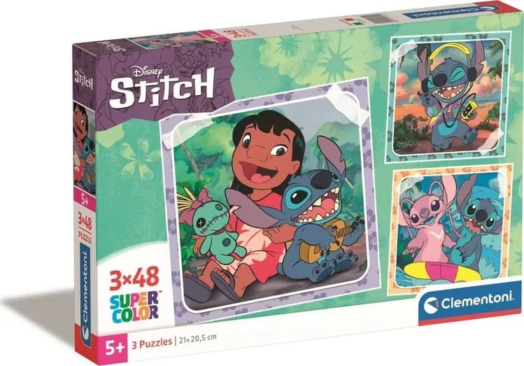 Clementoni Puzzle 3x48 Stitch