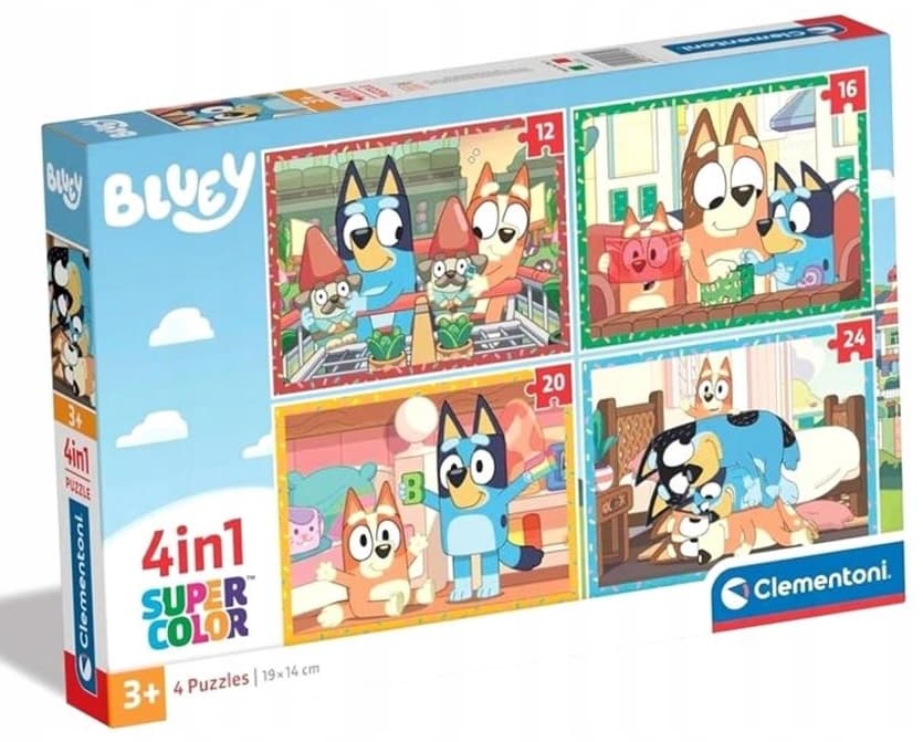 Clementoni Puzzle 4v1 Bluey