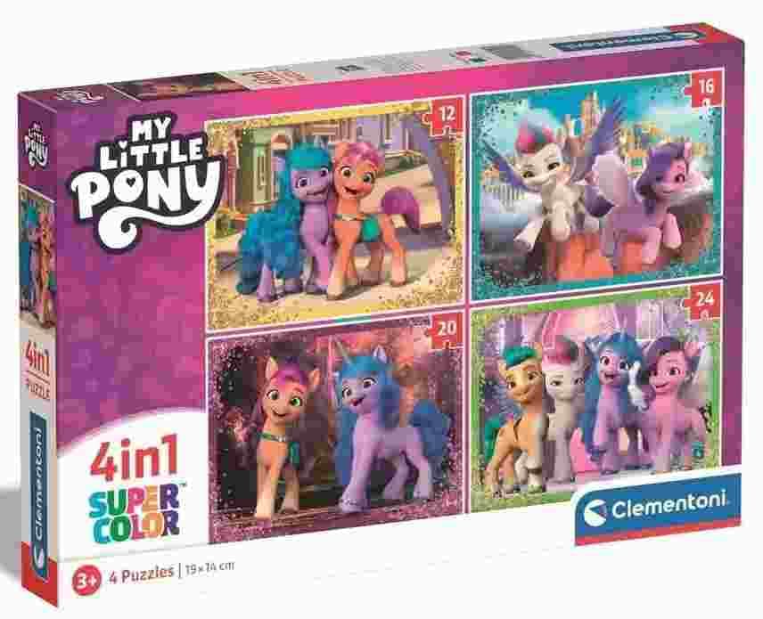 Clementoni - Puzzle 4v1 My Little Pony - 1-39 dielov