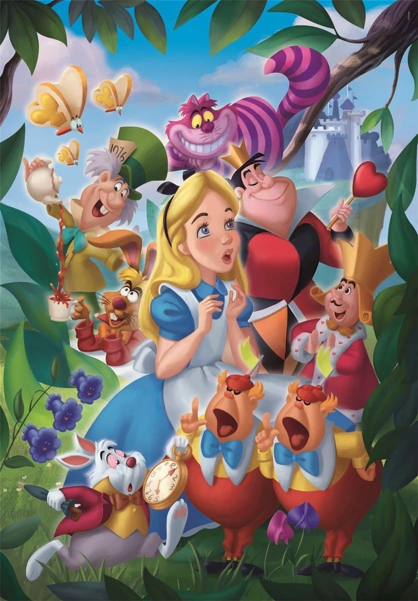 CLEMENTONI Puzzle Alenka v řísi divů 1000 dílků