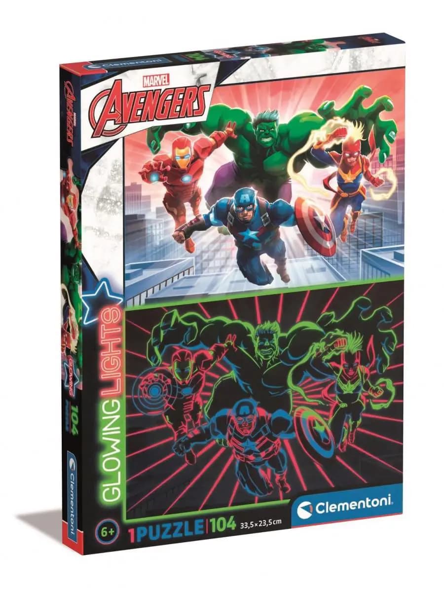 Clementoni - Puzzle Avengers - neon - 100 dielov