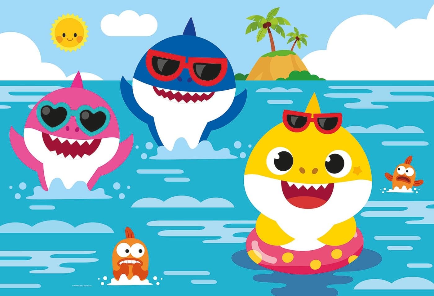 CLEMENTONI Puzzle Baby Shark MAXI 24 dílků