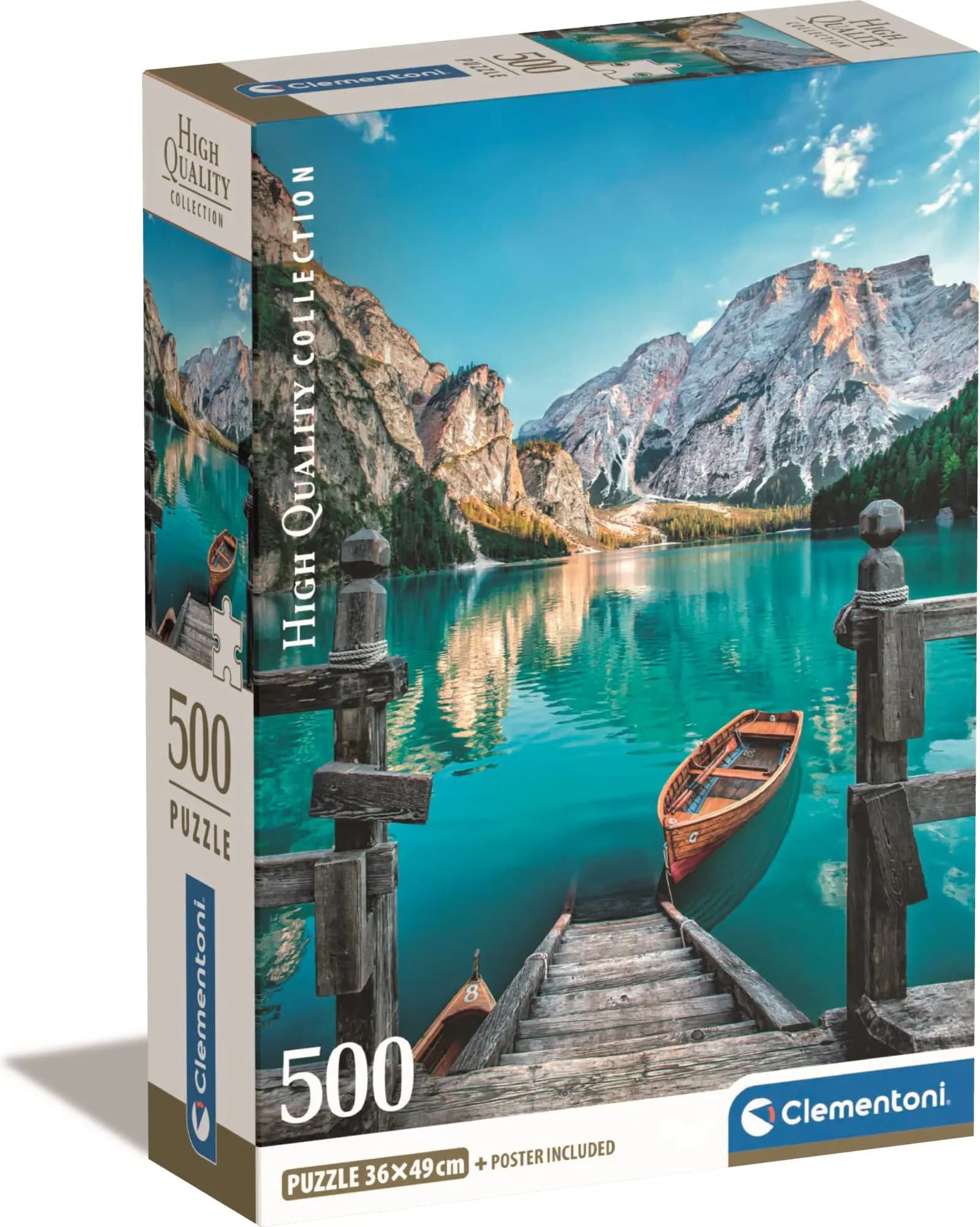 Clementoni - Puzzle Braies Lake - 500 dielov